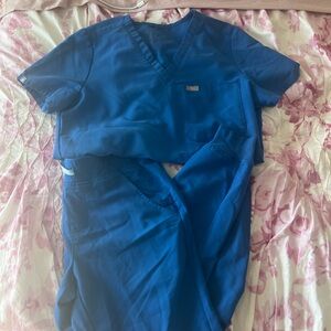 Figs Scrub Set Royal Blue